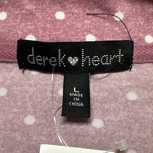Derek Heart Women's Sz L Short Sleeves Notch Top & Shorts Printed Pajamas Set - Picture 6 of 7