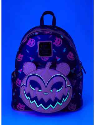Loungefly Disney The NBC Jack-o-Lantern Scary Teddy Glow-in-The-Dark Backpack s-l400.jpg main image 2