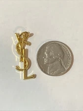 YSL Charm Zipper Pull  Gold 38 mm