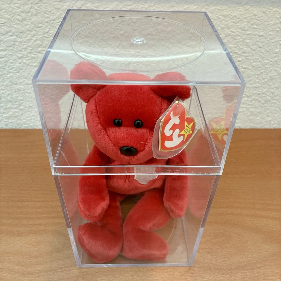Ty Beanie Baby Valentina 1998 with Hologram Tush Tag - Errors - In Box - Image 2 of 4