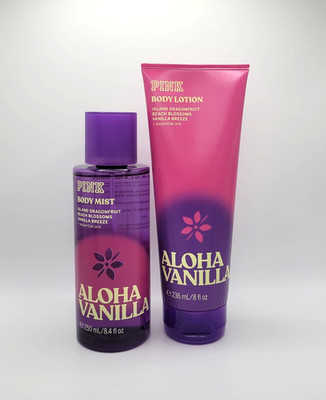 Victoria's Secret Pink Aloha Vanilla Body Mist Spray & Body Lotion