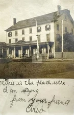Woodbridge NJ 1907 a. W. King Hotel Krueger Beer Sign RPPC Photo Postcard COPY