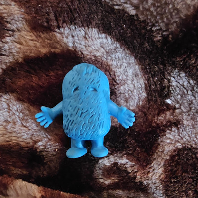 M.U.S.C.L.E Muscle Kinnikuman Puyo Puyo Blue Kinkeshi Vintage Japan #7