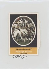 1972 Sunoco NFL Action Player Stamps John Brown 0uf1