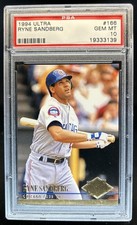 1994 Fleer Ultra Ryne Sandberg #166 Cubs PSA 10 GEM MINT