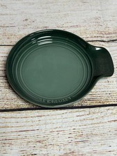 Le Creuset Stoneware Round Spoonrest Spoon Rest Artichaut Green 2nd Choix NEW