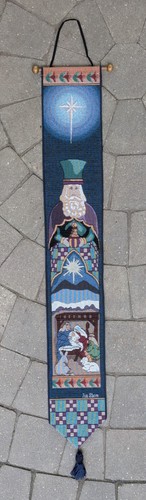 Jim Shore Three Kings Tapestry Bell Pulls Wall Hanging Christmas Wise Men 41” - Picture 4 of 12