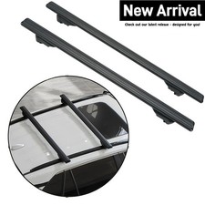 51.2 Car Universal Top Roof Rack Cross Bar Luggage Cargo Carrier Rails Aluminum