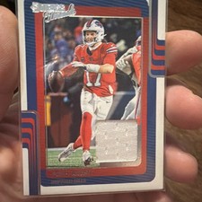 2025 Donruss Football Josh Allen Threads Patch #DTH-JAN Buffalo Bills