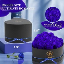 Heart Shape Box 16 x Eternal Roses Fresh Forever Eternal Love Gifts for Women