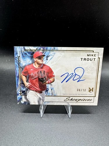 2025 Topps Museum Collection Showpieces Mike Trout On Card Auto /10