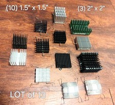 Mixed Lot of 13 Aluminum Heat Sinks- USED
