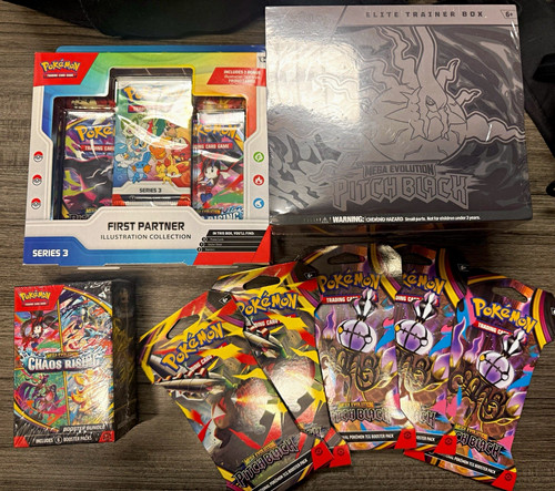 Pokémon Series 3 First Partner Pitch Black ETB C R Booster 5 Pitch Black blaster