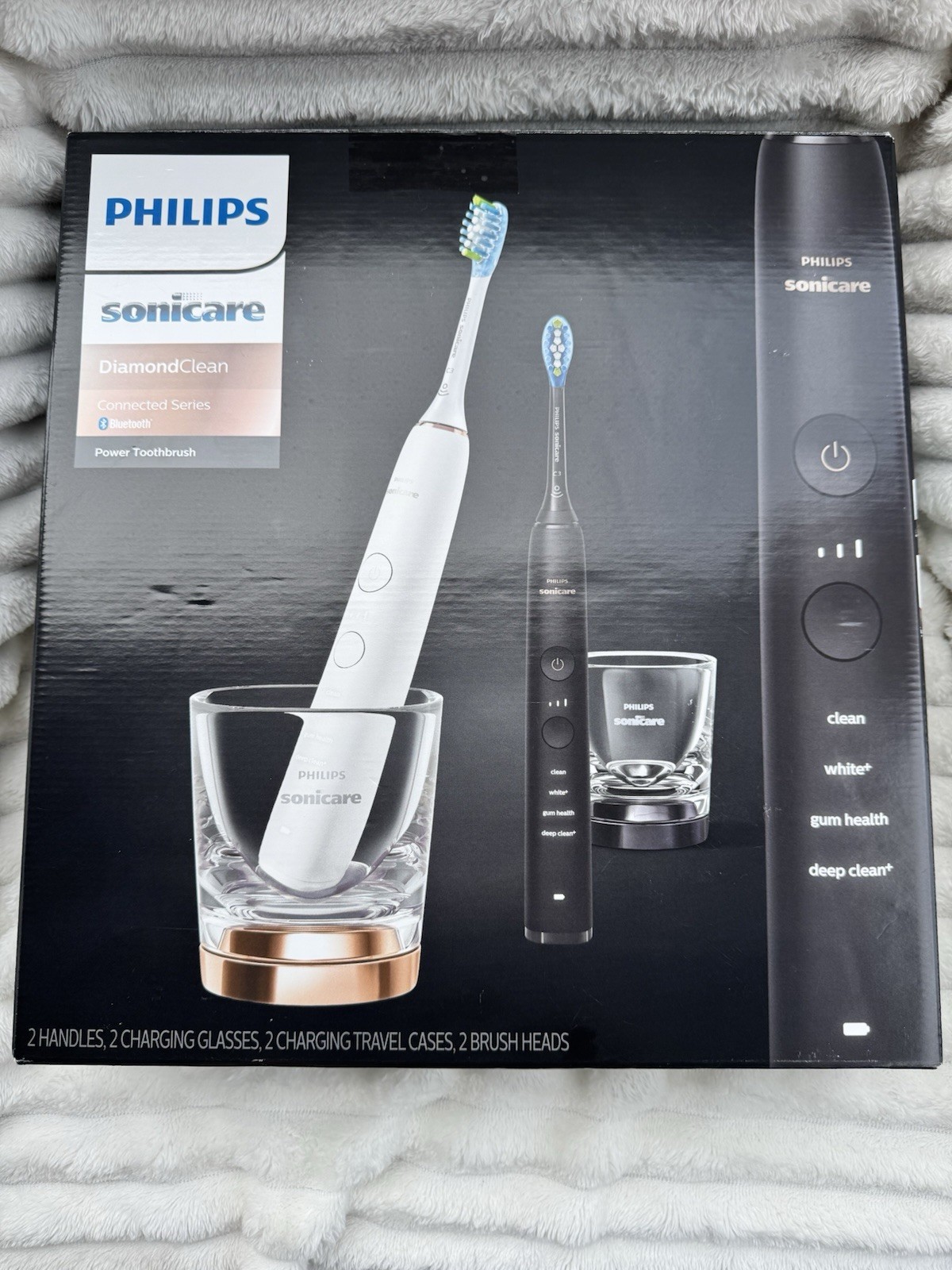 Philips Sonicare DiamondClean Smart Electric Rechargeable Toothbrush, 2-pack