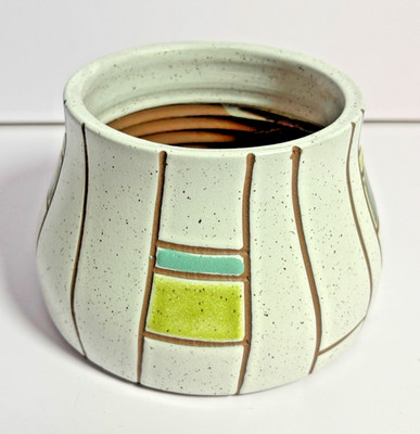 Terrain Speckled Ceramic Planter Pot Rustic Modern Boho Neutral w/ Drainage 4.5 