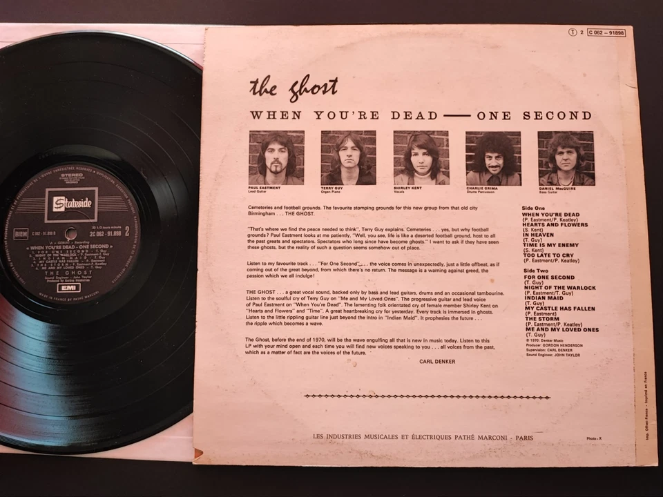 The GHOST – When You're Dead - One Second - 1st Press French 1970 / EX - Photo 3/4