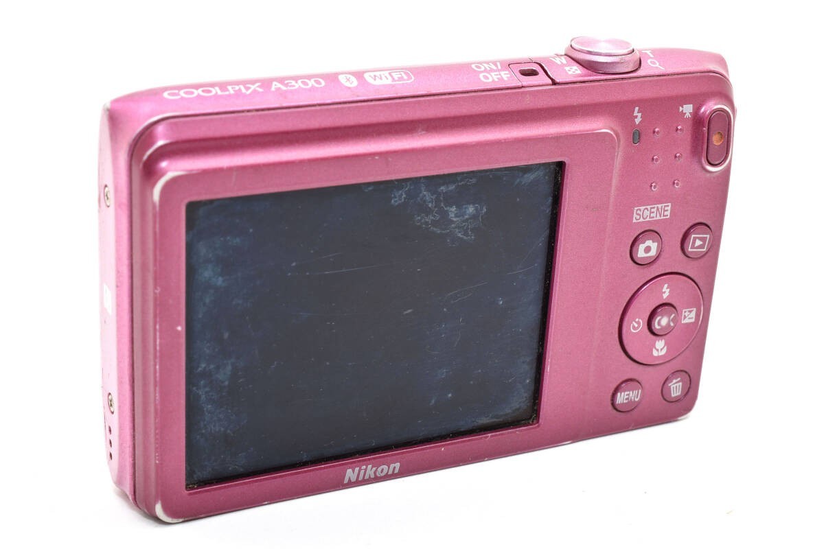 Nikon COOLPIX A300 Pink 20.0MP 8x Zoom Digital Camera From Japan