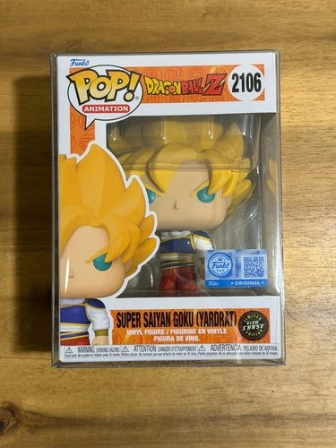 Funko Pop! Dragon Ball Z Super Saiyan Goku (Yardrat) #2106 Glow Chase Special Ed