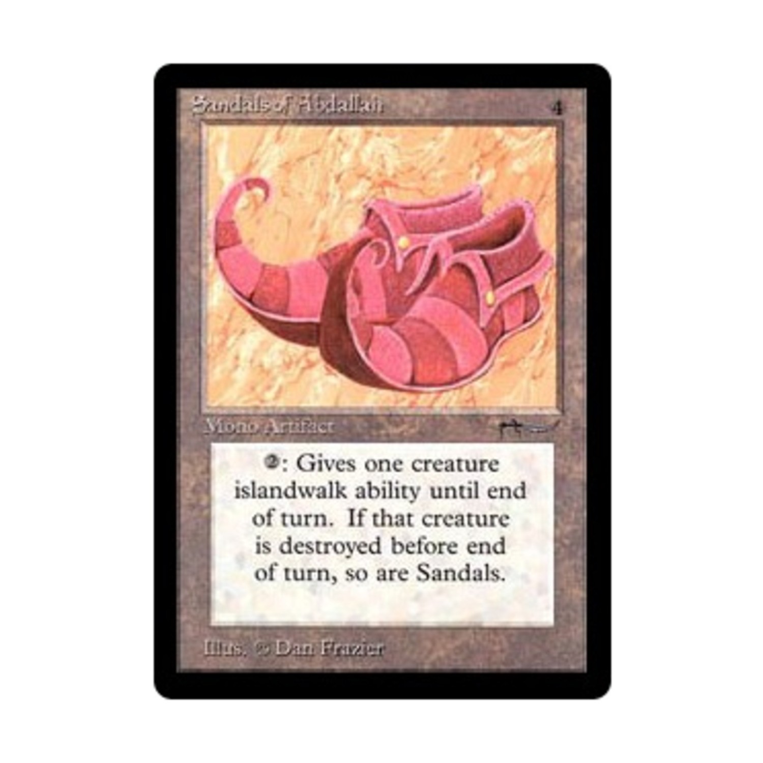 WOTC MtG Arabian Nights Sandals of Abdallah (U3) Fair