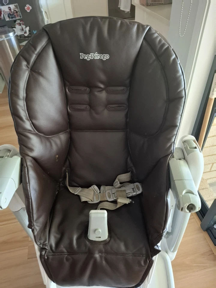 Peg Perego Brown Leather Baby Highchair - image 2 of 4