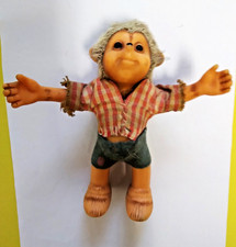 Alte Mecki Figur mit Original Kleidung aus der Zeit um 1950/60, ca. 11,5 cm hoch