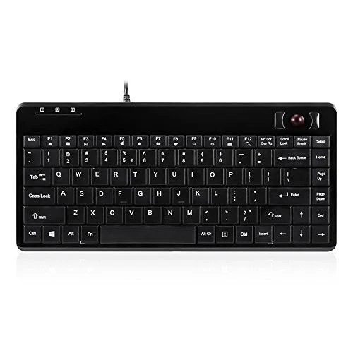 Perixx PERIBOARD-505H PLUS US, track ball with a keyboard with two USB - Image 3 of 4