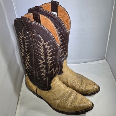 Vintage Nocona Cowboy Boots Mens Size D Brown Western Cowboy