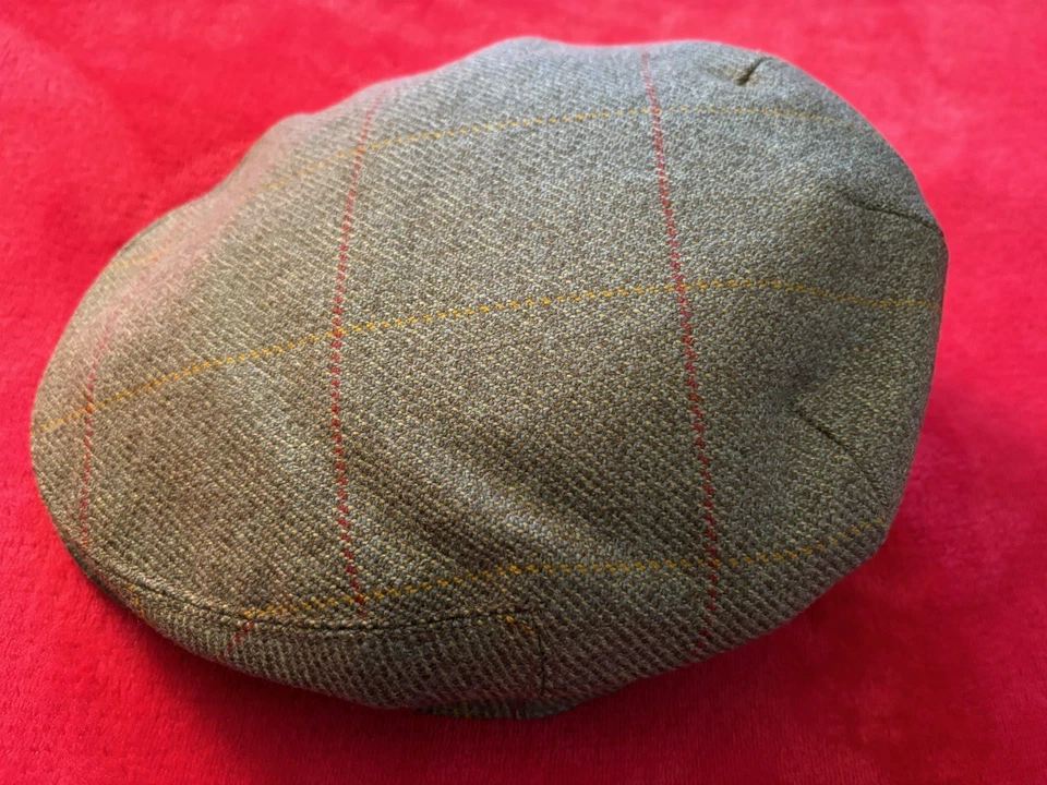 Lock & Co London Hatters Tweed Flat Cap men's size 7 1/2 Made in England EUC - Image 4 of 4