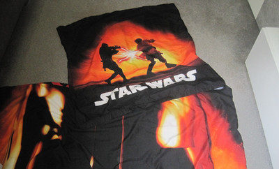 Bettwäsche1garnitur 35 x 200/80x80, STAR WARS,  gebraucht