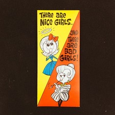 Funny Girls Vintage Envelope Size Birthday Card 9-1/4" x 4" Made In USA Hinz