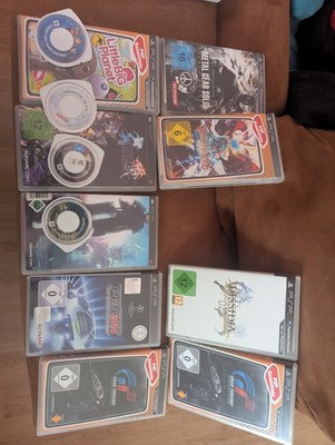 PSP Spiele wie MGS Peacemaker, Gran Turismo, FInal Fantasy, Little Big Planet