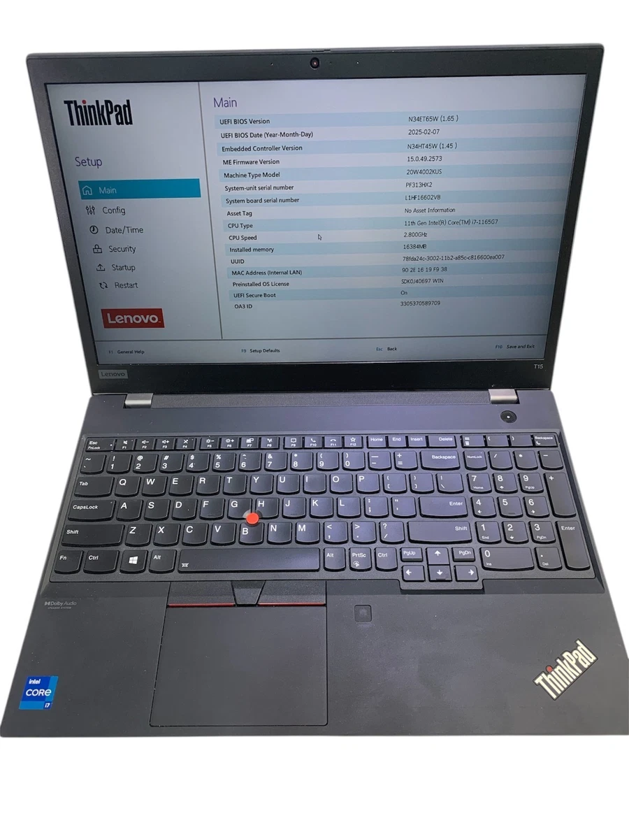 Lenovo ThinkPad T15 Gen 2 PC Laptops & Netbooks for Sale | Shop