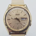 Vintage Men's SEIKO 7009-7009  17-JEWEL WRIST WATCH  (DAY/DATE)  Running (Read)