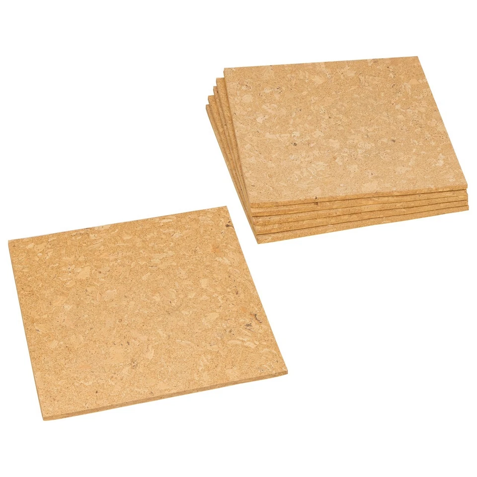 6er-Pack selbstklebende Korkplatten 30×30 cm für Pinnwände & Deko - Bild 4 von 4