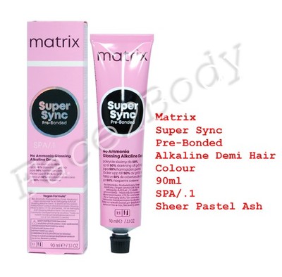 Matrix Super Sync Pre-Bonded Demi Haarfarbe SPA/.1 Sheer Pastel Ash 90ml