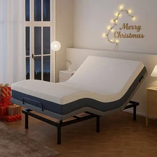 Twin XL Upgrade Power Base Adjustable Bed Frame Backlit Remote Foot Head Recline