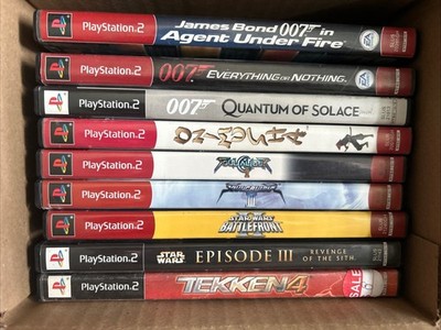 PS2 Game lot 9 PlayStation 2 CIB Games Soul Caliber 007 Tekken 4 Star Wars