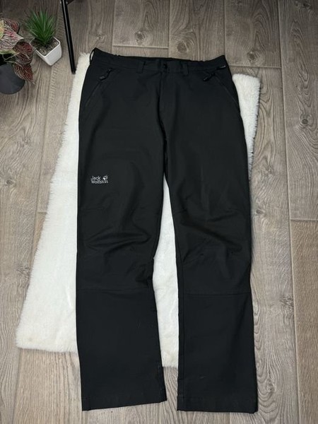 Men Jack Wolfskin Trousers Black Unknown Size
