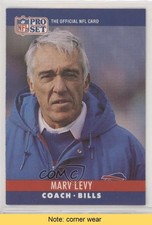 1990 Pro Set Marv Levy #48 HOF READ g2l