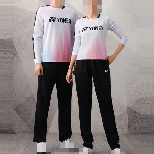 YONEX Men's Table Tennis Badminton Long Sleeve Shirt and Pants Suit Set 120902 - Picture 1 of 7