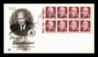 DR JIM STAMPS US COVER DWIGHT D EISENHOWER 8C BOOKLET PANE FIRST DAY ISSUE