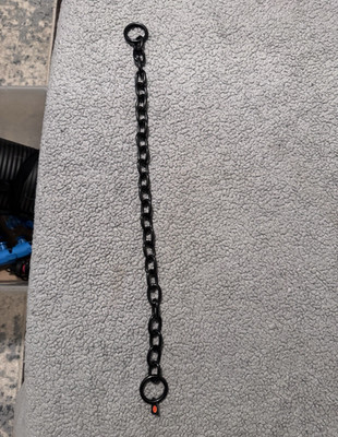 Herm Sprenger HS Black Metal Chain Slip Loop Dog Control Collar, Size L