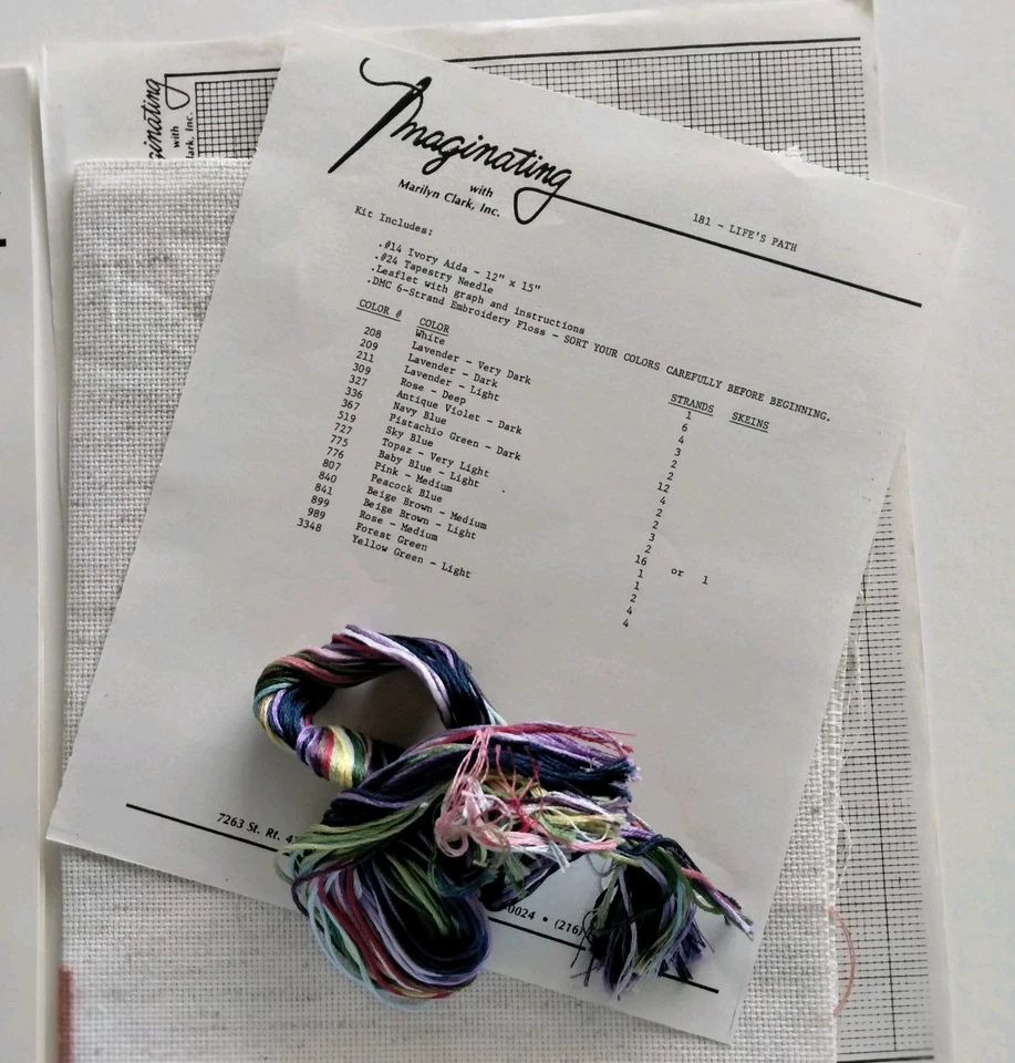 Imaginating Life's Path Inspirational Quote Graduation Counted Cross Stitch Kit - Image 3 of 4