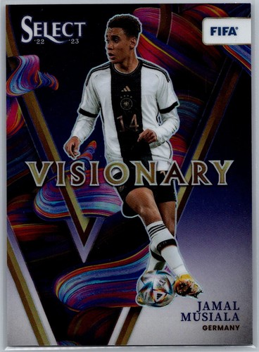 Jamal Musiala #8 2022 Panini Select FIFA Visionary card