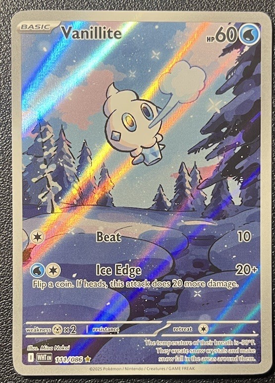Vanillite 111/086 Sv: White Flare Holo