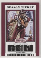 2019 Panini Contenders Draft Picks Season Ticket Antonio Brown #9 0w8