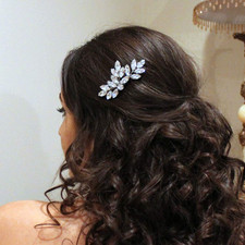 Bride Crystal Wedding Hair Piece Rhinestone Hair Comb Bridal Hair Accessories fo