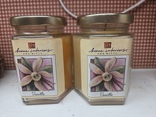 2 velas de tarro de vidrio en forma de hexágono para interiores del hogar vainilla NUEVO