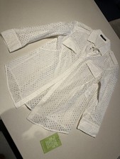 Alexander McQueen White Broderie Anglaise Shirt – New / Never Worn – Size 42