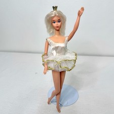 Vintage Mattel Ballerina Barbie Doll #9093 With Tutu & Crown 1976 - READ